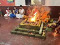 Purnahuti and Pujana by HH Swamiji at Shri Vishveshwara Venugopala Temple; Paduka Pujana (14 Feb 2026) Pictures Courtesy of Shri Shriram Shirali